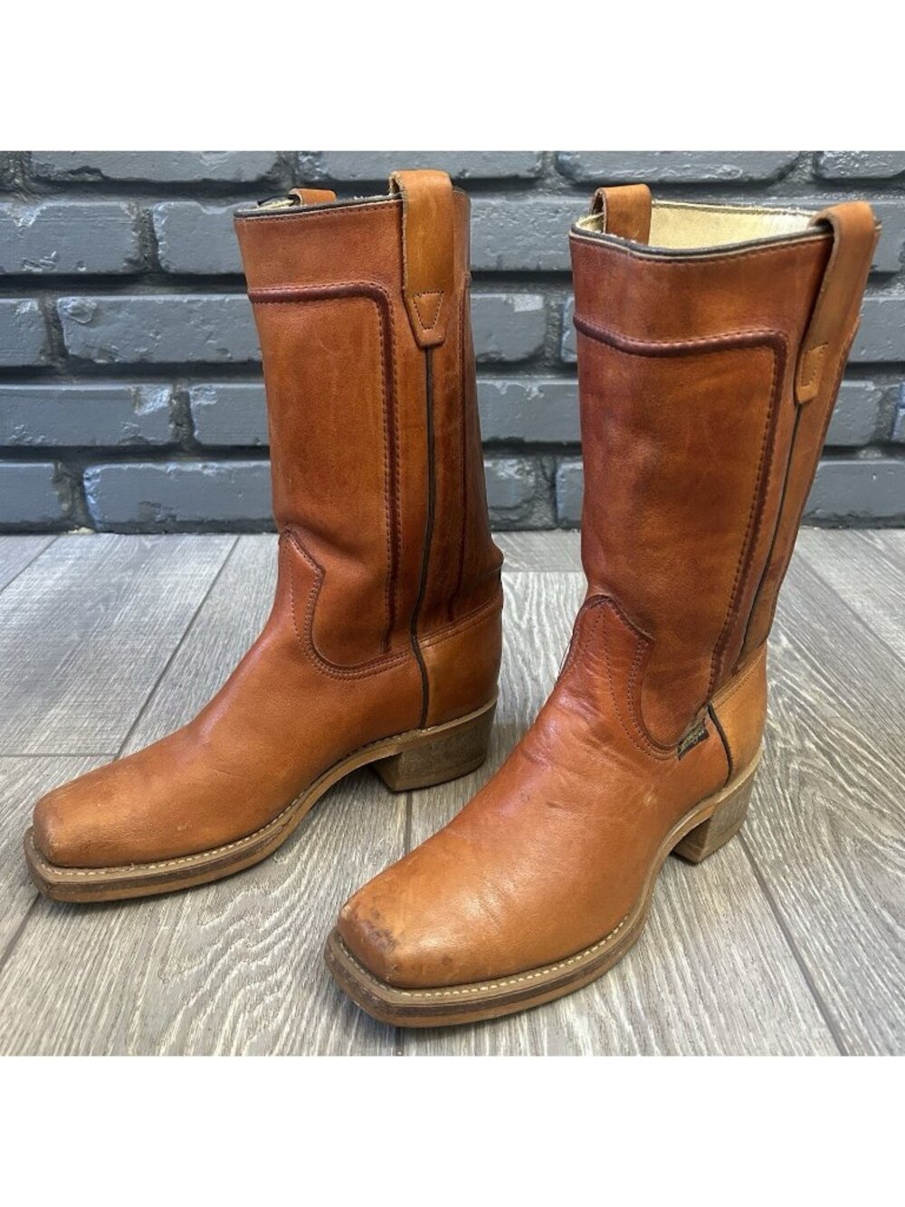 Wrangler Vintage Square Toe Campus Boots Mens 7 D
